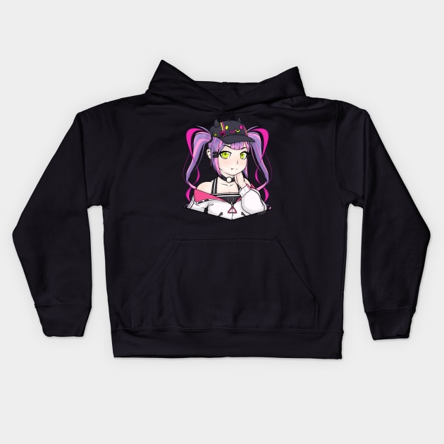 Tokoyami Towa Hololive Kids Hoodie by TonaPlancarte